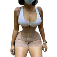 Body de Alta Compresión para Mujer, Faja con Cierre de Ojos, Control de Barriga, Recortador de Muslos, Body Shaper, Original Colombiano - details 10