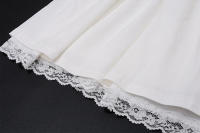 BUNO Mini vestido plisado estético para mujer, elegante Y2K, blanco, sin mangas, cuello cuadrado, con cordones y hombros descubiertos, vestidos de fiesta de primavera - details 15
