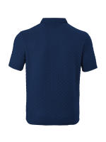 Hombre verano slim transpirable transpiración suelta casual color sólido jacquard hombre manga corta Polo - details 16
