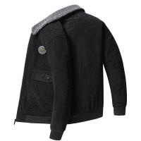 Chaquetas gruesas de lana para hombre, abrigo de PANA con cuello de piel a la moda, prendas de vestir militares informales, novedad de otoño e invierno, 2024 - details 4