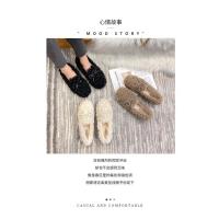 Zapatos planos con lazo para mujer, mocasines de lana rizada con forro de piel de algodón, botas de borreguito, Invierno - details 7
