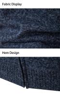 Chaqueta cálida de otoño e invierno para hombre, cárdigan de punto con capucha y chaqueta de algodón polar - details 14