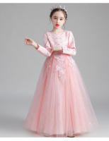 Vestido de tul esponjoso estilo princesa otoñal para niñas, ideal para presentaciones. - details 12