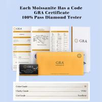 Pendientes de Moissanite de 2 Caratas 6.5mm Estrella de David Moderna Joyería Femenina de Plata 925 Certificada Accesorios para Navidad - details 10