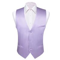 Chaleco de seda para hombre, 30 colores, liso, negro, azul, verde, rojo, Pik Gold Champain, chaleco ajustado de satén morado, Tops para hombre - details 44