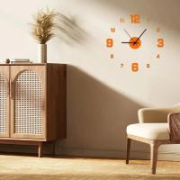 Reloj digital Reloj de pared Sala de estar Jardín grande Espejo acrílico Etiqueta Decoración Decoración para dormitorio Decoración Relojes - details 1