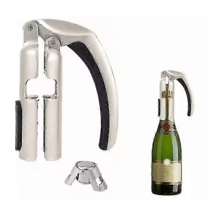 Abridor de botellas de champán, extractor de corcho, tapón de vino para abridor de vino espumoso - 1