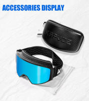 Kapvoe-Gafas de esquí para Snowboard, lentes de doble capa, antivaho, para deportes al aire libre y esquí - details 18