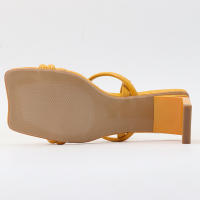 Zapatos de tacón alto con correa elástica y punta cuadrada de moda - details 16