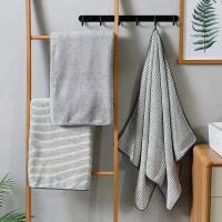 Rayas de bambú de secado rápido para una experiencia de baño suave y absorbente Juego de baño o toalla de mano - details 0