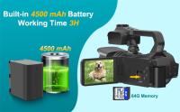 Cámara Profesional de Video 4K 60fps 64mp Pantalla Táctil Giratoria Micrófono Inalámbrico WiFi - details 6