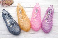 Sandalias de cabeza de cristal femeninas, bolso de verano de plástico, fondo plano de estudiante - details 6