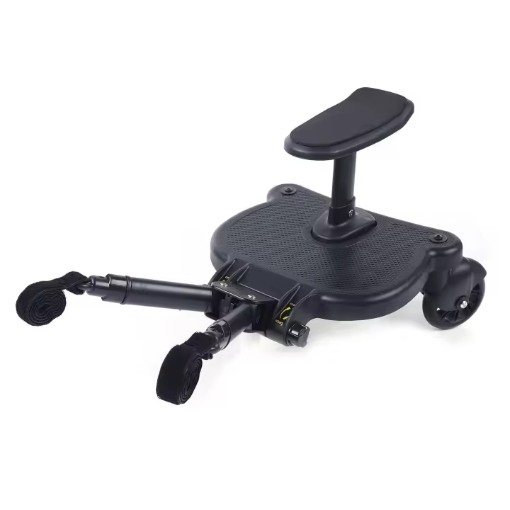 Tablero de cochecito negro con ajuste Flexible, cinta autoadhesiva 2 en 1, buena capacidad de carga - 1