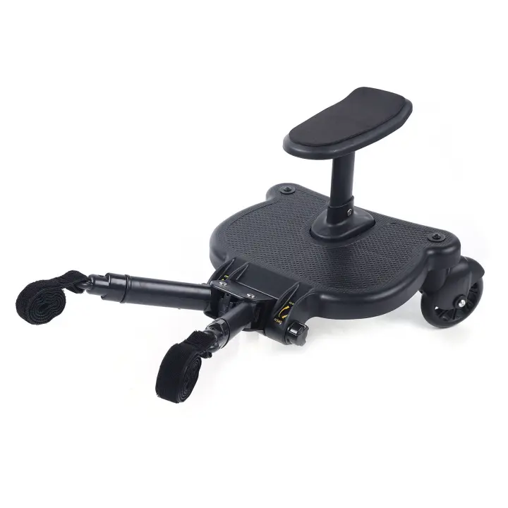 Tablero de cochecito negro con ajuste Flexible, cinta autoadhesiva 2 en 1, buena capacidad de carga - 1