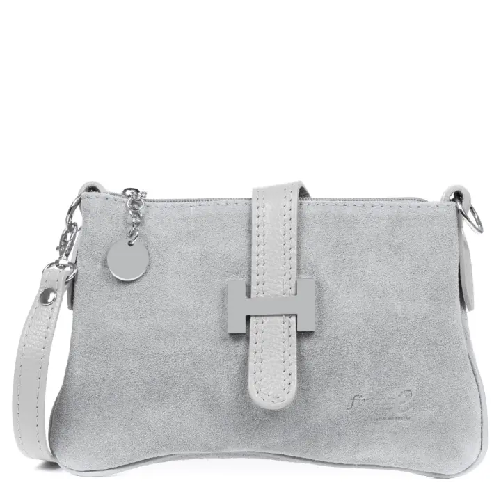 Artegiani de Florencia. Allerona Bolso de mano Mujer. Piel auténtica Gamuza Dollaro. Hecho en Italia. Vera Pelle Italiana. - 1