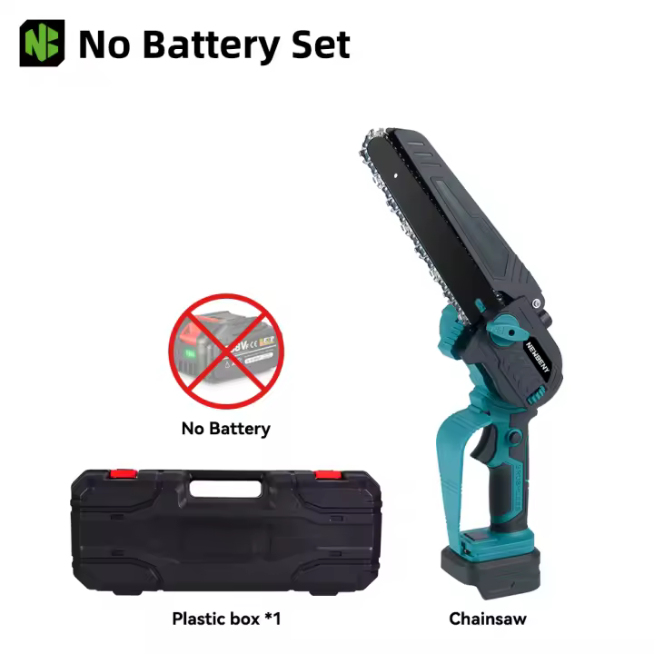 NEWBENY-Sierra eléctrica sin escobillas de 8 pulgadas, ángulo ajustable, inalámbrico, para carpintería, herramienta de poda de jardín para batería de 18V-21V - 1