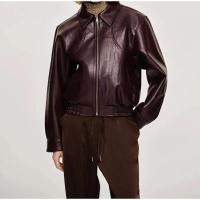 Chaqueta de solapa de color sólido sual manga larga elástica corta mujer t otoño desplazamientos prendas de vestir exteriores - details 6