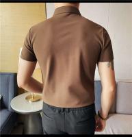 Polo de manga corta bordado de malla transpirable de verano para hombre, camiseta informal de negocios con solapa y media cremallera, - details 57