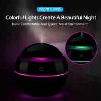 Humidificador de aire portátil, difusor de Aroma ultrasónico USB, luz LED nocturna, difusor de aceite esencial eléctrico, aromaterapia, negro - details 4