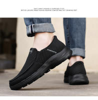 Los hombres zapatos transpirables de malla tejida ultra-ligeros con suela gruesa de pedal. - details 9