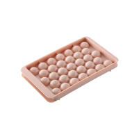 Bandeja redonda para cubitos de hielo con tapa, molde para bolas de hielo de fácil liberación, bandeja de hielo de plástico para enfriar whisky, cócteles, té, café y bebidas - details 0