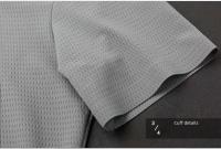 Camiseta de manga corta de seda de hielo para hombre, camiseta informal cómoda y holgada, color sólido, versátil para todas las estaciones - details 5