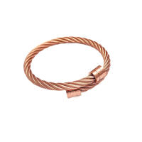 Pulseras para Hombre de Acero Titanio, Alambre Trenzado Ajustable, Estilo Punk Urbano, Joyería Masculina Moderna, Regalos para Hombre 2025 - details 6