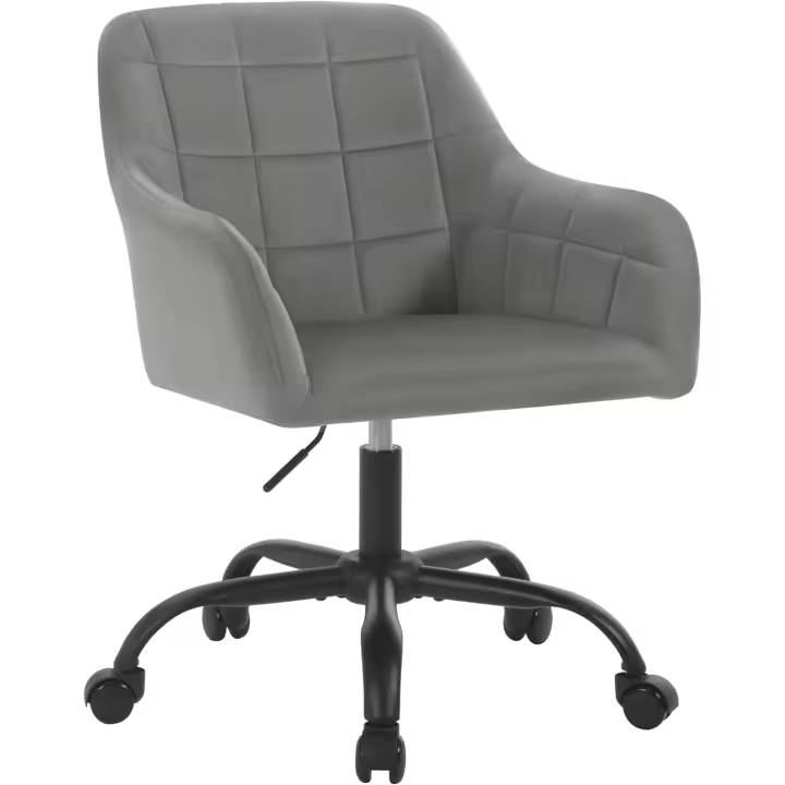 Silla Escritorio, Silla, Silla Giratoria con Ruedas, Silla Ergonómica de Estudio, Altura Ajustable, Silla Escritorio para Oficina y Dormitorio - 1