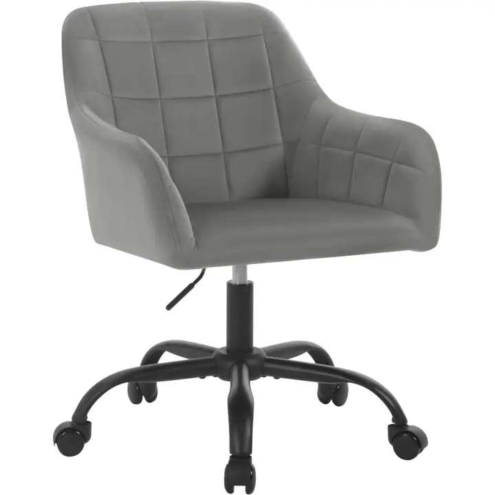 Silla Escritorio, Silla, Silla Giratoria con Ruedas, Silla Ergonómica de Estudio, Altura Ajustable, Silla Escritorio para Oficina y Dormitorio - 1
