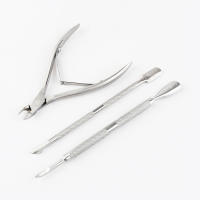 Juego de Herramientas para manicura y pedicura, Set de herramientas para manicura y pedicura de doble cara, 4 piezas - details 1
