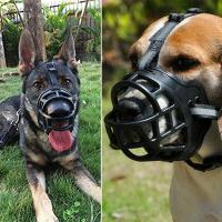 Bozal ajustable para perro, cubierta antimordedura con tira reflectante, puede beber agua, plástico transpirable - details 6