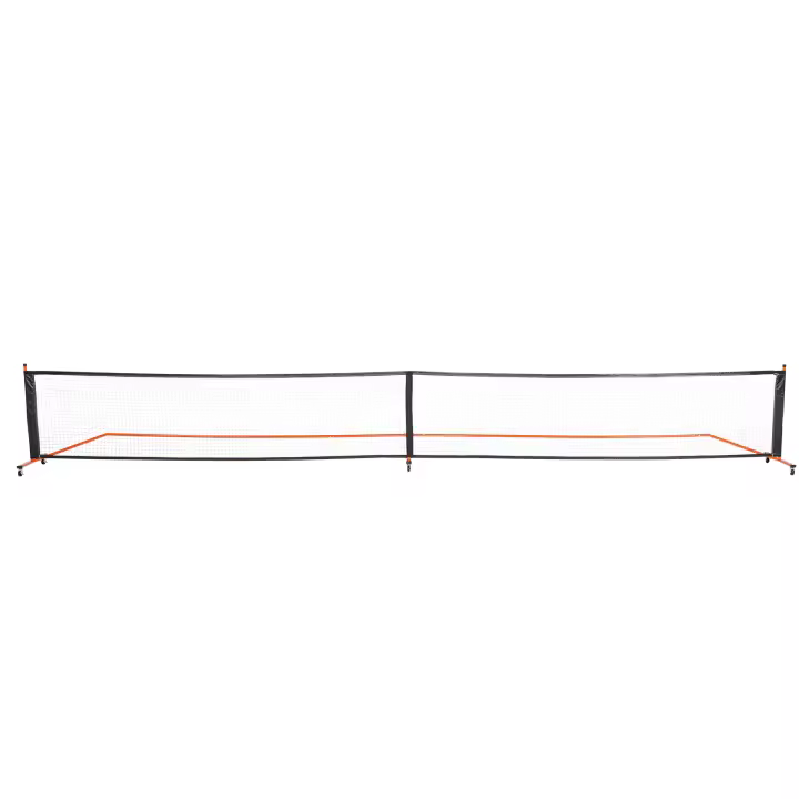 SucceBuy Juego de red de Pickleball de 22 pies, Pickleball portátil de tamaño regulado 
   Sistema con bolsa de transporte, bolas, ruedas, marco de metal resistente a la intemperie y red de PE resistente para uso en exteriores - 1