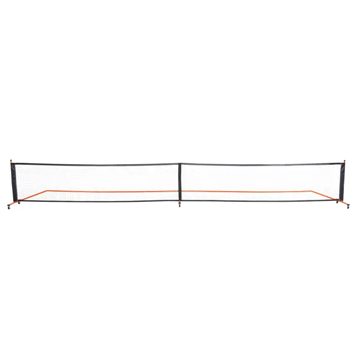 SucceBuy Juego de red de Pickleball de 22 pies, Pickleball portátil de tamaño regulado 
   Sistema con bolsa de transporte, bolas, ruedas, marco de metal resistente a la intemperie y red de PE resistente para uso en exteriores - 1
