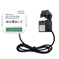 ZigBee-Medidor de energía inteligente con abrazadera, Monitor con aplicación, KWh, voltaje, consumo de energía, 110V, 240V, Tuya, 80A - details 0