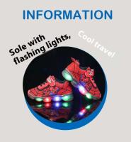 2025 primavera y otoño nuevos zapatos transpirables para niños con diseño de dibujos animados, zapatos deportivos de malla luminosa LED para niños - details 1