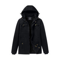 Chaqueta de Invierno de Vellón Grueso CHAIFENKO Abrigo Versátil Casual con Gorro Desmontable para Hombres Moda al Aire Libre - details 5