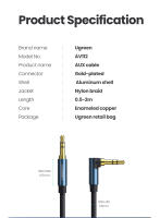 UGREEN Cable de Audio Conector Masculino-Masculino Longitud de 0.5m/1m/1.5m/2m - details 10