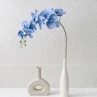 9 ramas artificiales de Phalaenopsis de cabeza, flor de orquídeas de mariposa Artificial hecha a mano realista, flores falsas de tacto Real - details 9