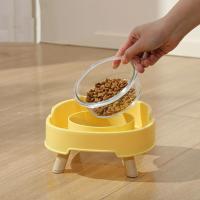 Cuenco de plástico para perros y gatos, protege las vértebras cervicales, cuenco de cuatro patas para mascotas de gran capacidad con soporte elevado, antiasfixia - details 15
