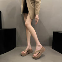 Dos botas con punta para mujer en primavera y verano de 2025, nuevas chanclas finas de suela gruesa con pantalones altos, botas frías huecas apiladas - details 6