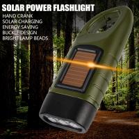 Linterna LED portátil con manivela, linterna con dinamo, luz profesional para tienda de campaña con energía Solar para acampar al aire libre y montañismo - details 5