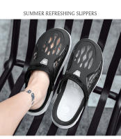 Sandalias de piscina para hombre, zapatos de playa cómodos para exteriores, zuecos de jardín, zapatillas antideslizantes de agua informales, chanclas de verano - details 19