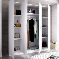Armario Multiusos 3 Puertas - Armario Auxiliar con Escobero - Acabado Color Blanco - Medidas: Ancho: 109 cm x Fondo: 37 cm x Alto: 180 cm - details 18