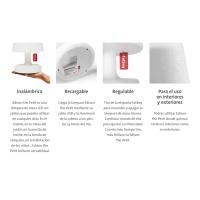 Propiedades: Inalámbrica, Recargable, Regulable, Para el uso en interiores y exteriores