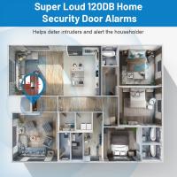 Awapow-alarma antirrobo magnética para puerta y ventana, sistema de protección de seguridad inalámbrico, 120dB - details 3