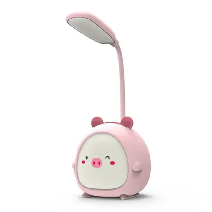 Lámpara LED de mesa pequeña con forma de Animal, luz nocturna ajustable, lámpara de noche para dormitorio, protección ocular, lámpara de lectura, lámpara de sueño para niños - 1