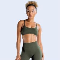 Sujetador deportivo de alto soporte para mujer, sujetador de ropa interior inalámbrico transpirable para Yoga y gimnasio - details 0