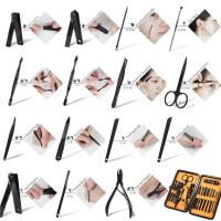 Scttomon Set de Manicura y Pedicura de Acero Inoxidable Kit de Viaje Profesional con 15 Herramientas de Belleza - details 2