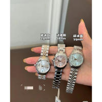 Empress West New Rose Red Crushed Ice Blue Esfera pequeña Banda de acero de cuarzo Reloj de mujer Color de fruta del dragón - details 1