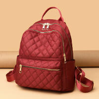 Mochila Oxford con múltiples bolsillos para mujer, bolso escolar de gran capacidad, impermeable, de viaje de negocios, informal, deportivo - details 10
